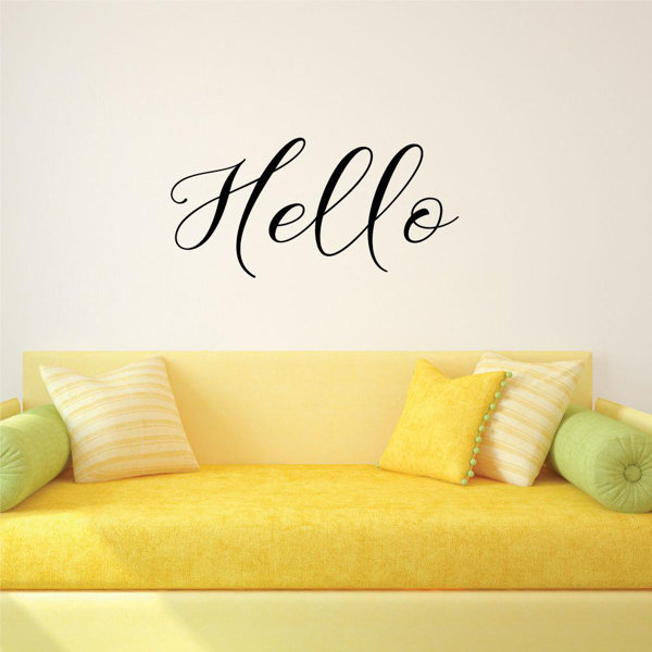 Ebern Designs Hello Wall Decal Wayfair